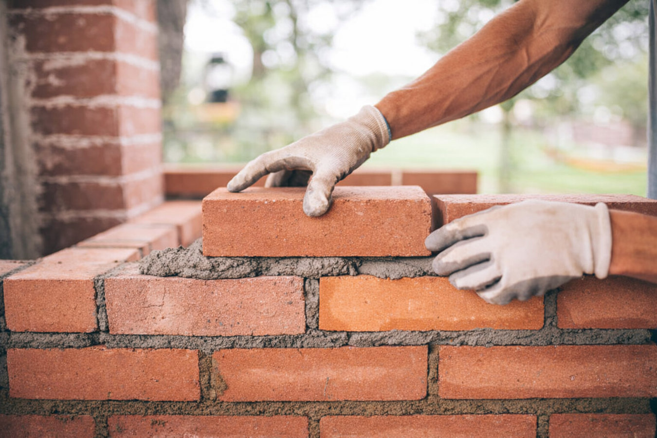 Brick wall installation